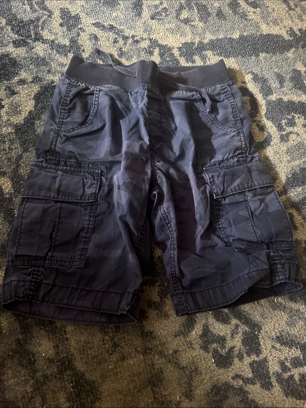 GapKids Navy Camouflage Cargo Shorts